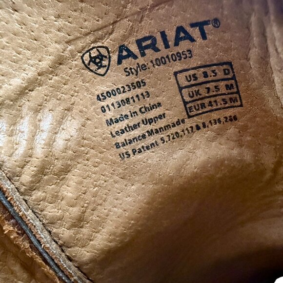 Ariat Rawhide Western Boots Men’s Size 8.5D Square Toe Style 10010953 - Picture 7 of 10